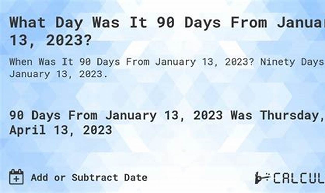 90 Days From 6/13/2024
