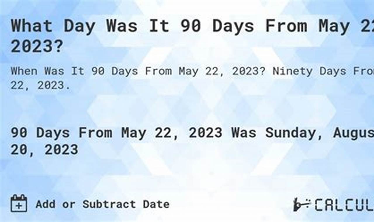 90 Days From 6/22/2024