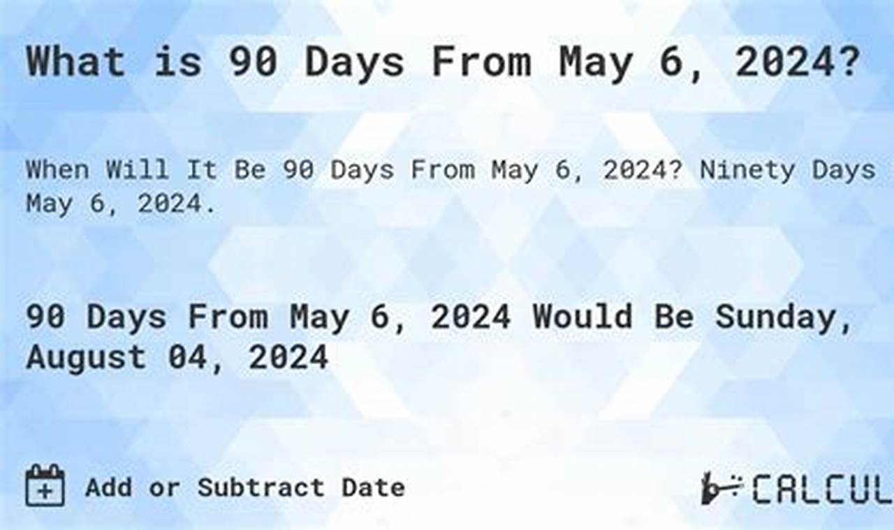 90 Days From 6/23/2024