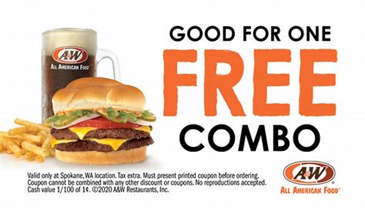 A & W Coupons 2024