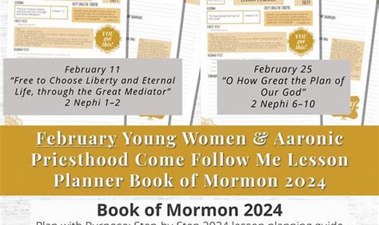 Aaronic Priesthood Lessons 2024