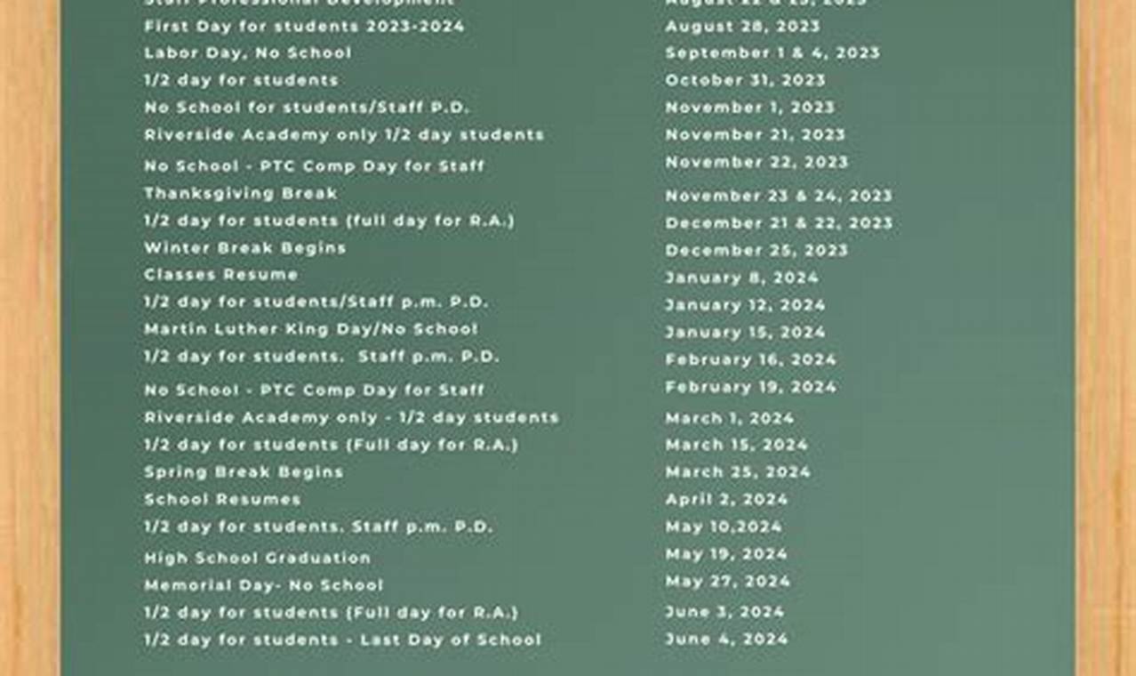 Academic Calendar Dundee