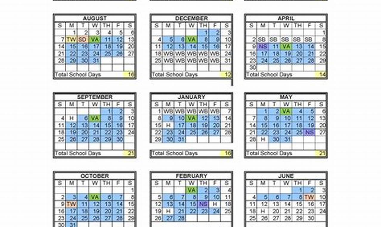 Academic Calendar Vt 2024-24