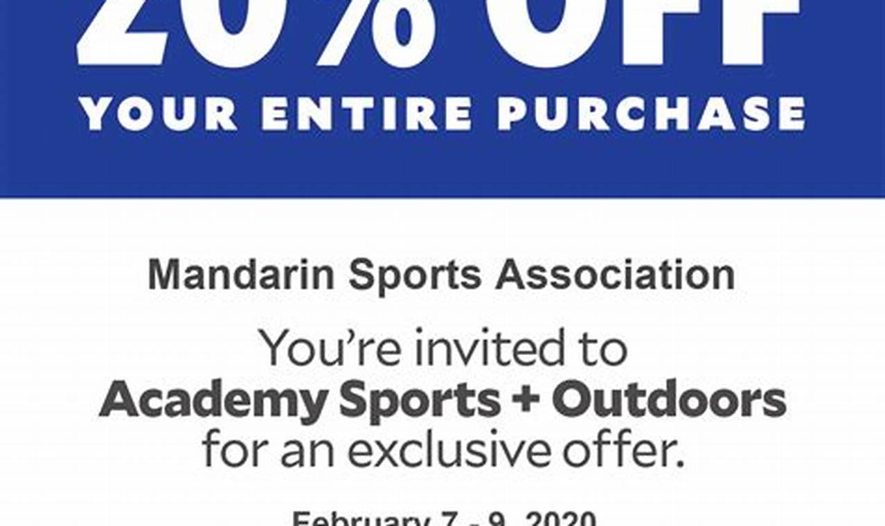 Academy Sports Coupons 2024