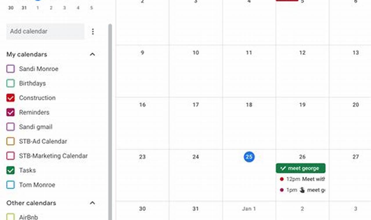Add Events And Reminders To My Blank Calendar