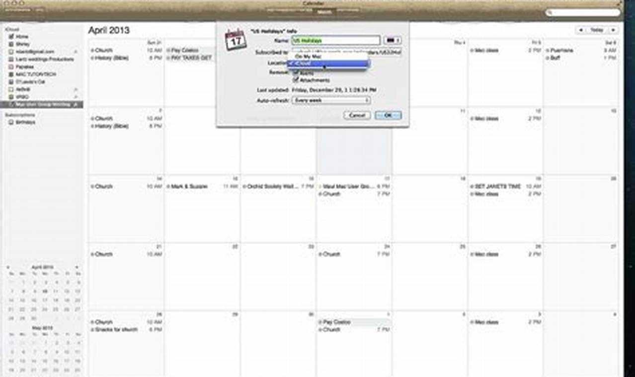 Add Holidays To Icloud Calendar