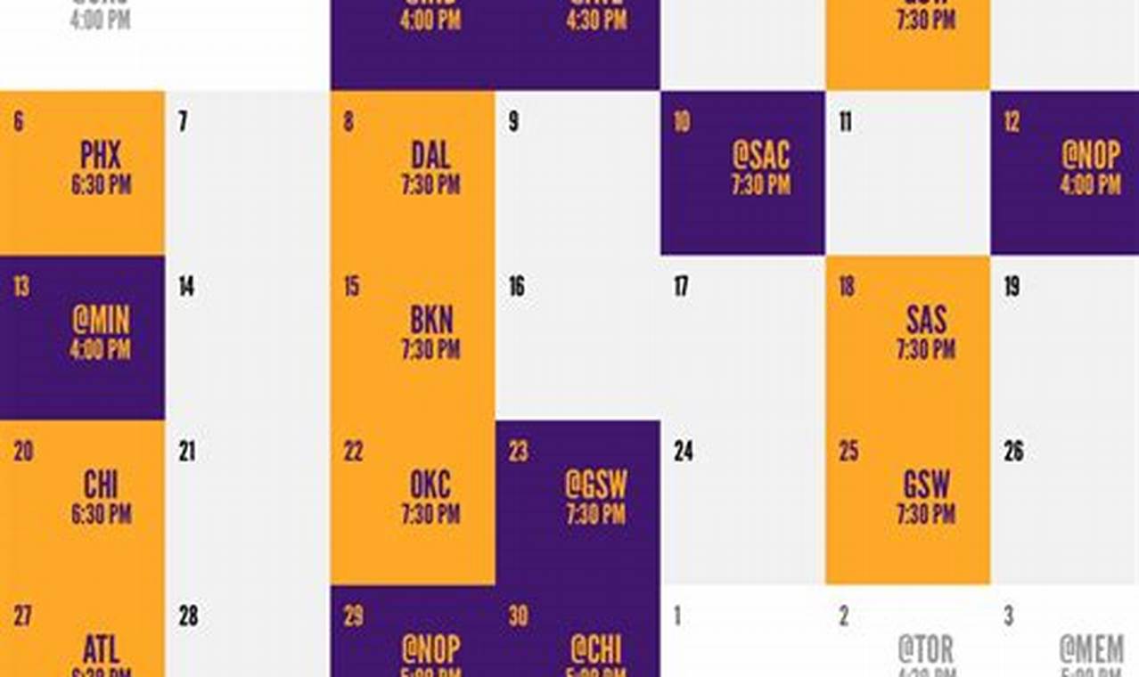Add Lakers Schedule To Google Calendar