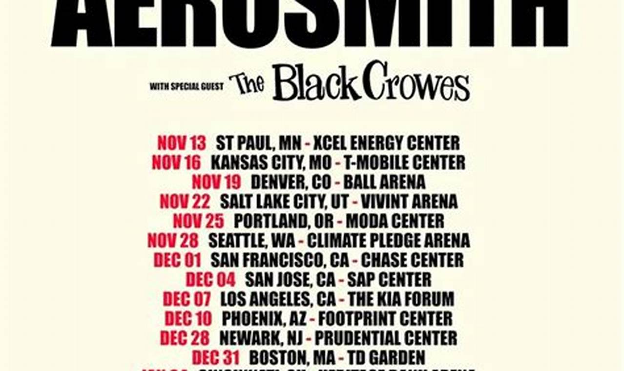 Aerosmith Concert Dates 2024