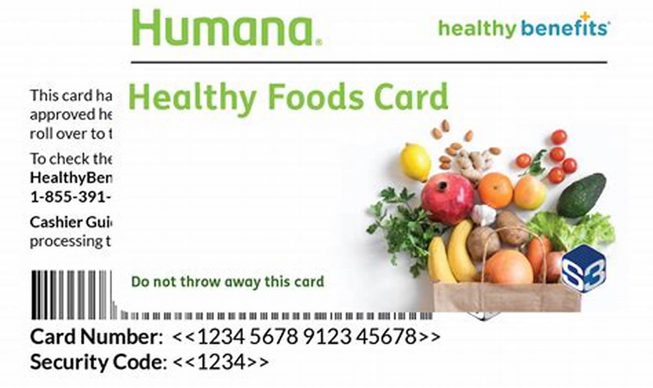 Aetna Healthy Benefits Food Card 2024