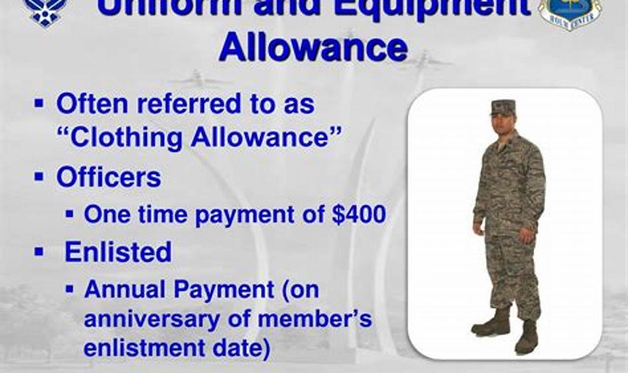 Air Force Clothing Allowance 2024