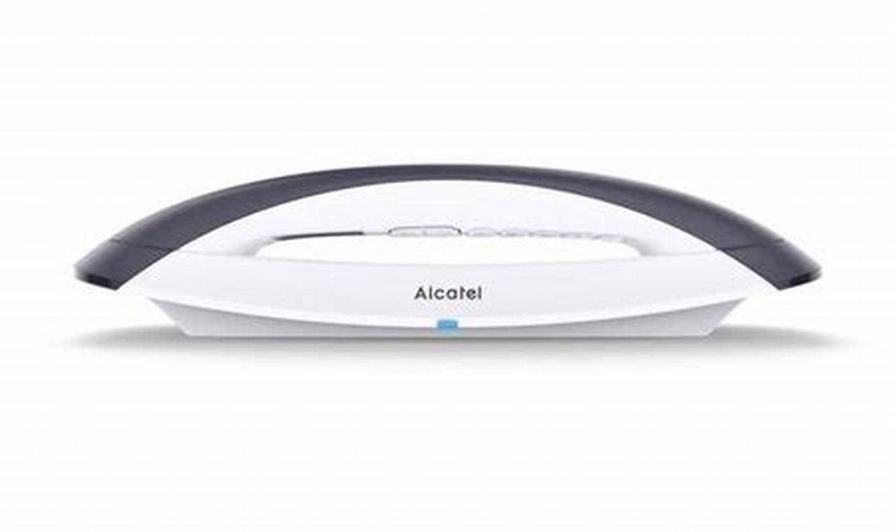 Alcatel Smile Téléphone Sans Fil Sans Répondeur Blanc Gris
