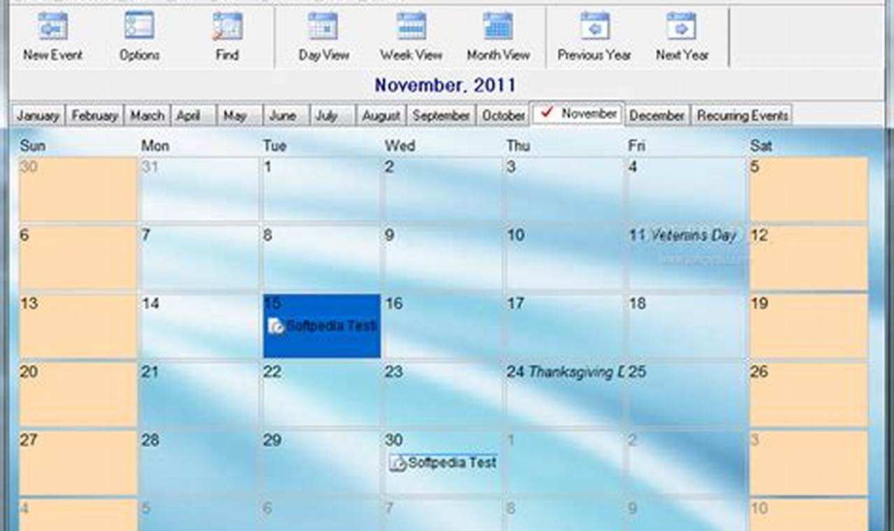 Alert Calendar For Desktop