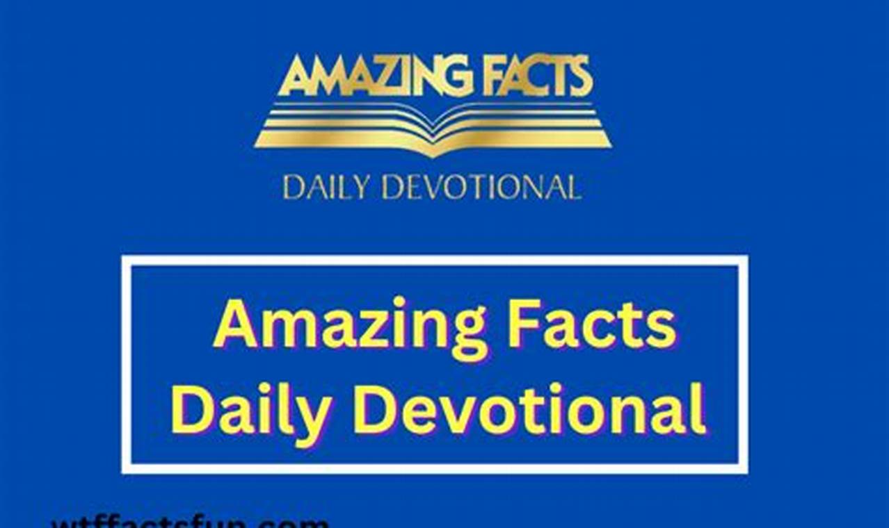 Amazing Facts Daily Devotional 2024