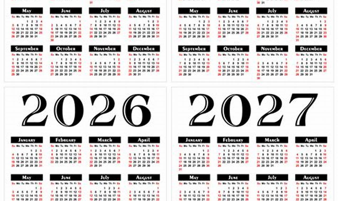 Annual Calendar 2024 Through 2027