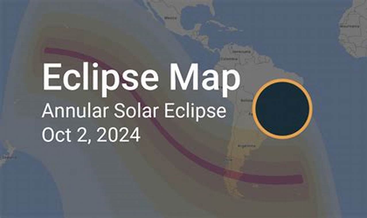 Annular Solar Eclipse Path 2024