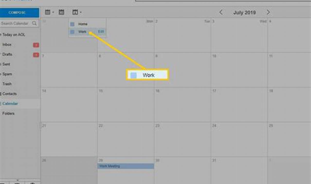 Aol Calendar Help