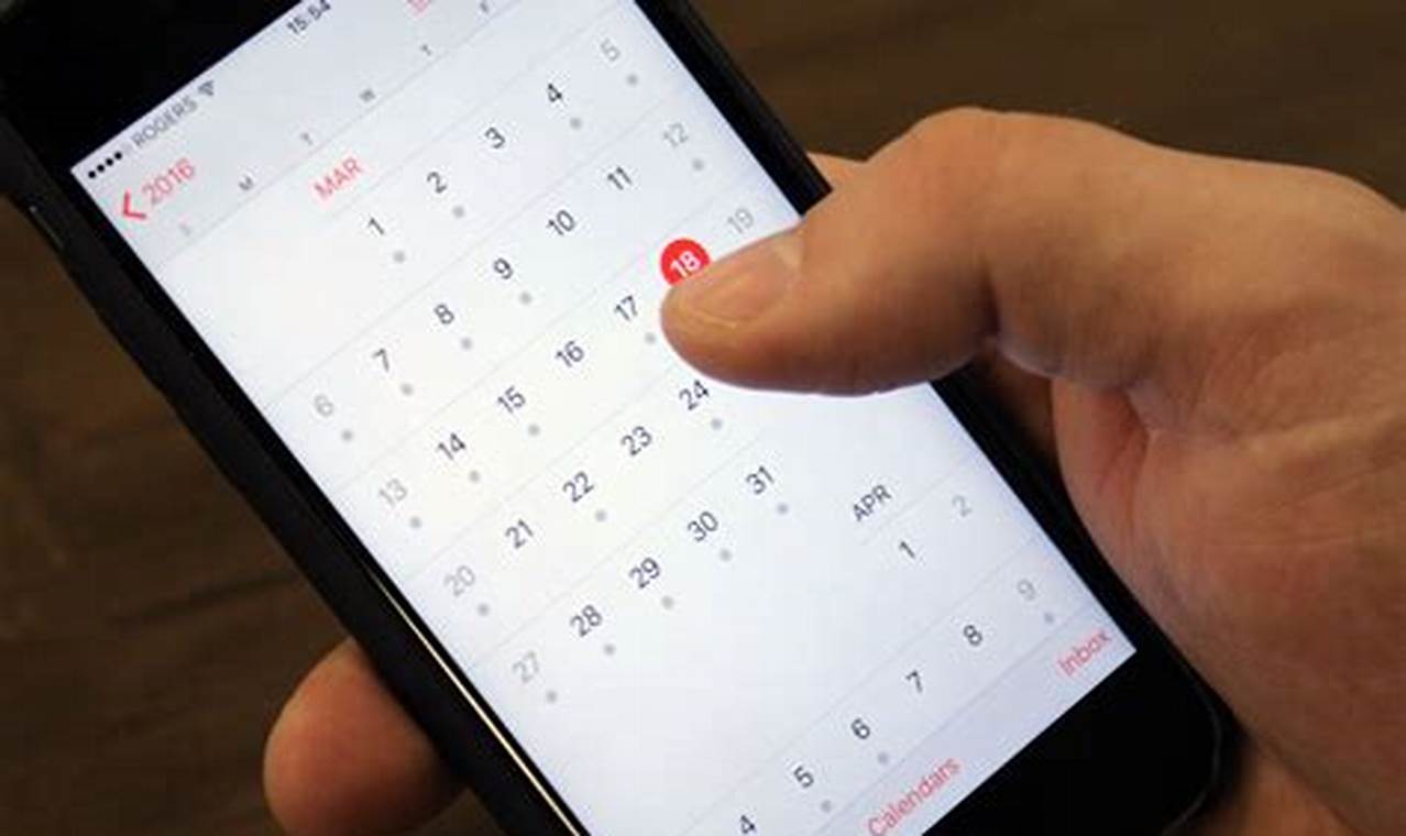 Apple Iphone Calendar