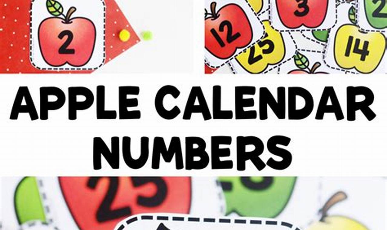 Apple Numbers Calendar