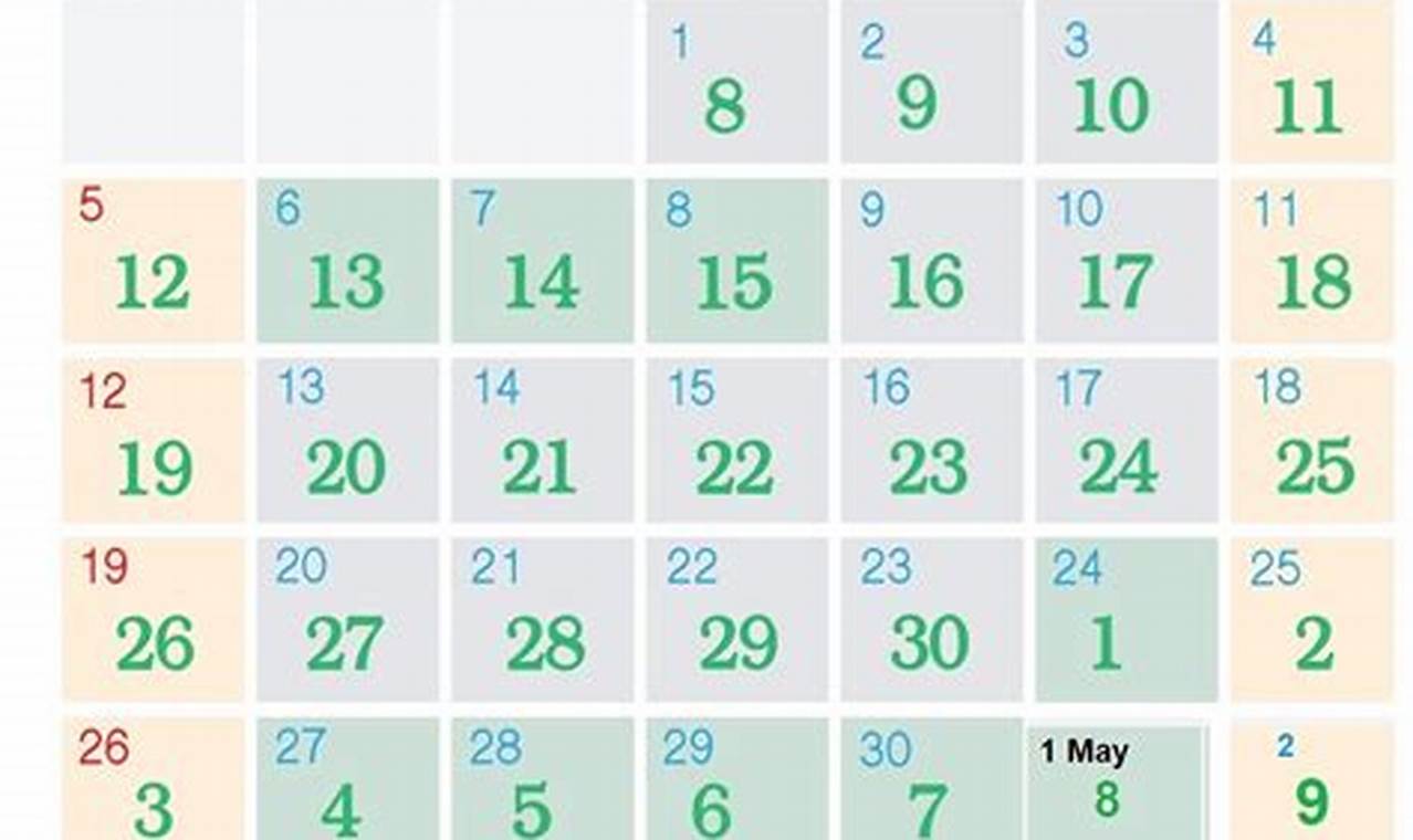 April 2024 Calendar Ramadan Eid Date