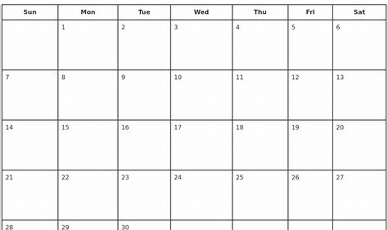 April 2024 Calendar Template 2024