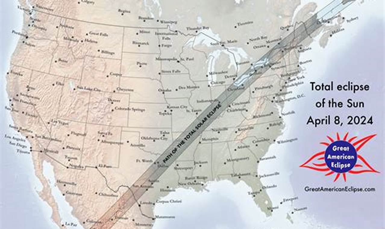 April 5 2024 Eclipse Map