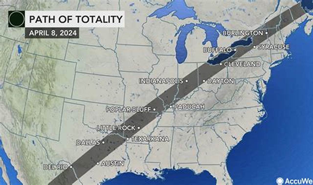 April 8 2024 Eclipse Path Of Totality