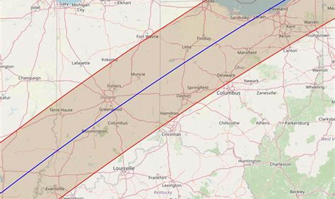 April 8 2024 Eclipse Path Of Totality Corp