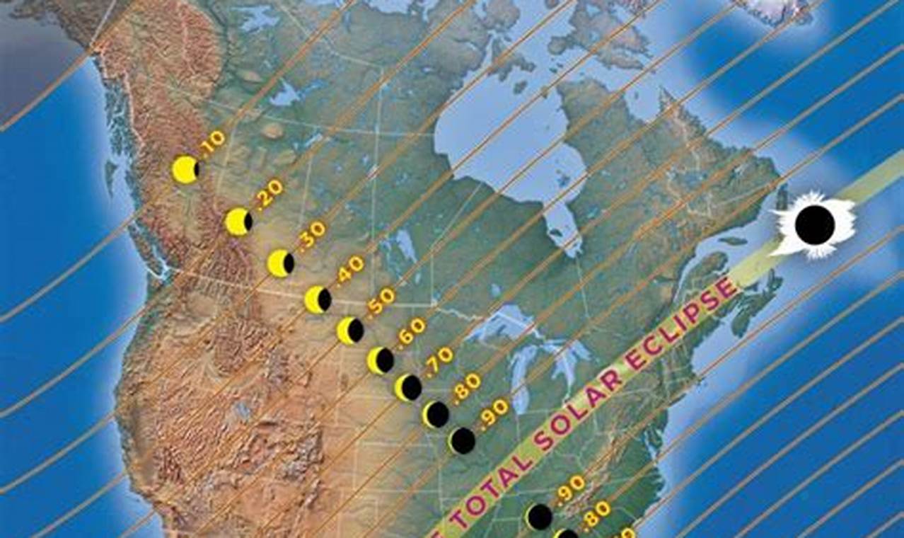 April 8 Solar Eclipse 2024 Interactive Map Tracking Chart Viewership