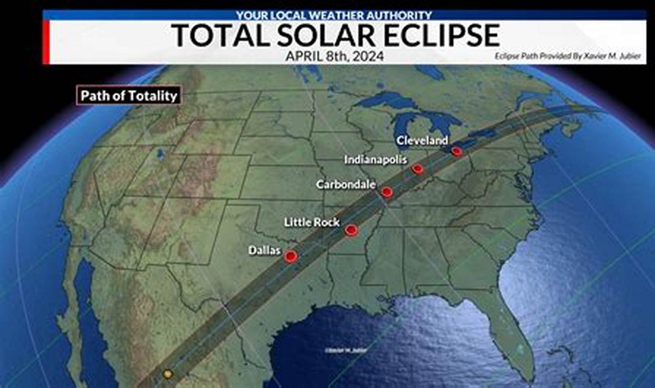 April 8 Solar Eclipse 2024 Interactive Map United States Live