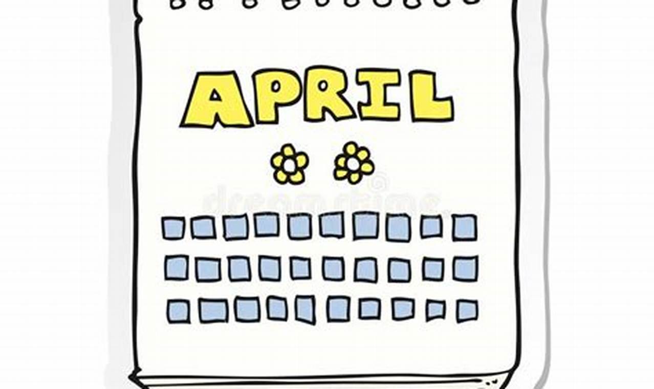 April Cartoon Calendar