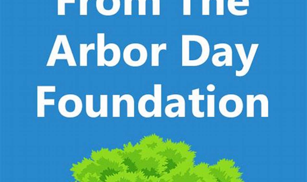 Arbor Day Foundation Memorial Tree Program