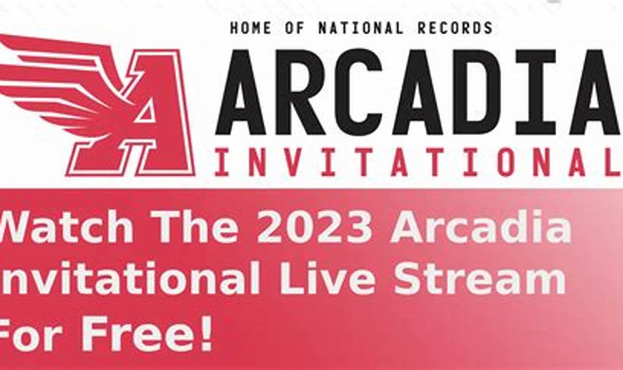 Arcadia Invitational 2024 Qualifying Times