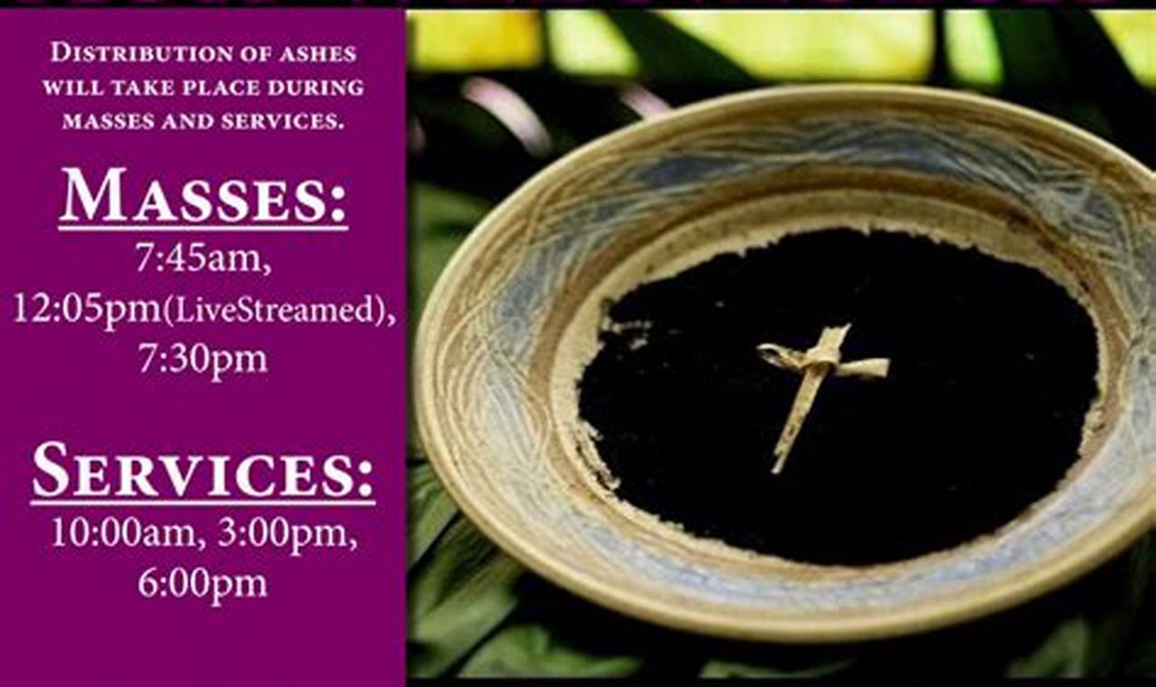 Ash Wednesday Services Near Me 2024