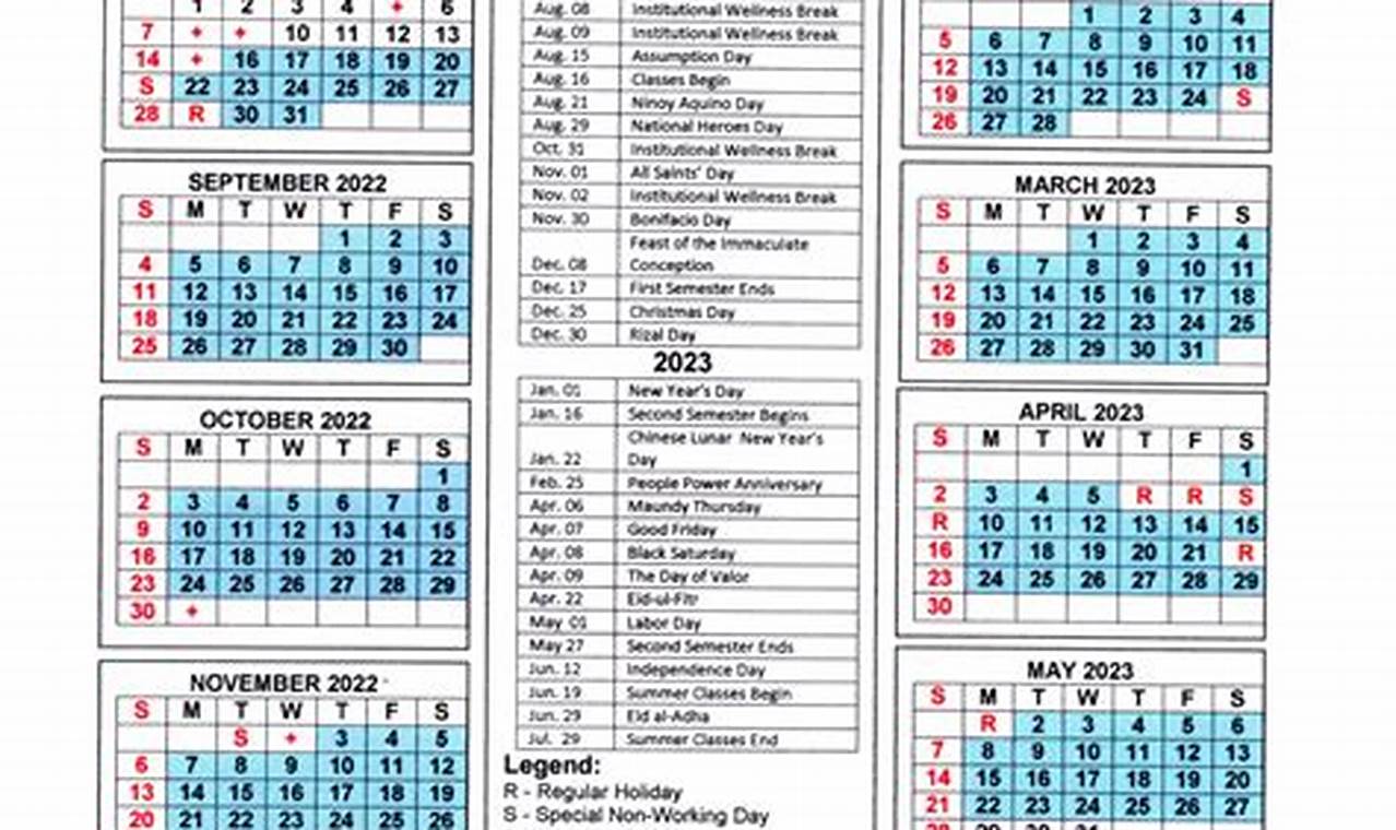 Assumption University Academic Calendar 2024-2024