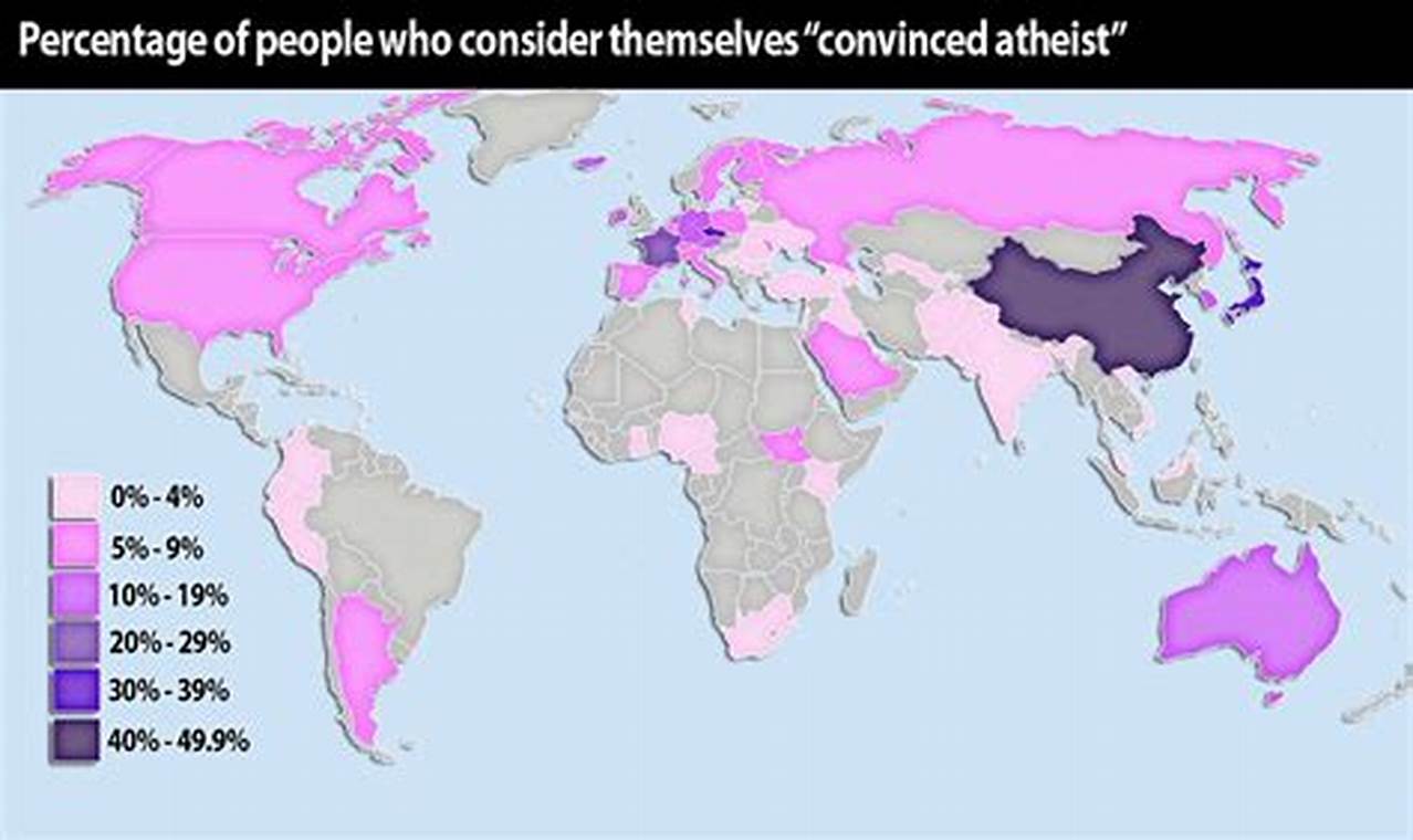 Atheist Population In World 2024