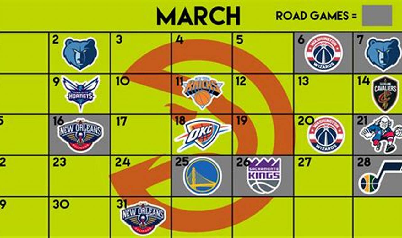 Atlanta Hawks Schedule March 2024