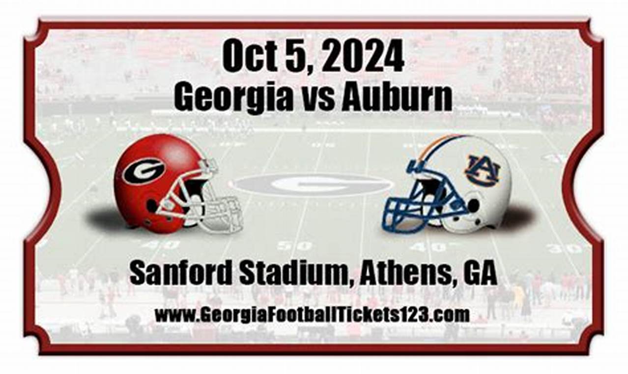 Auburn Georgia Tickets 2024