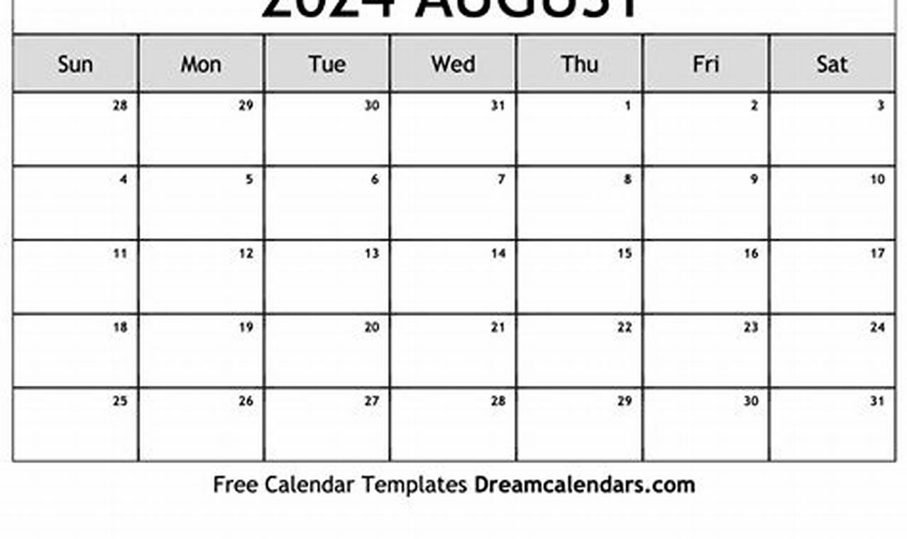 August 2024 May 2024 Calendar Printable Free Pdf