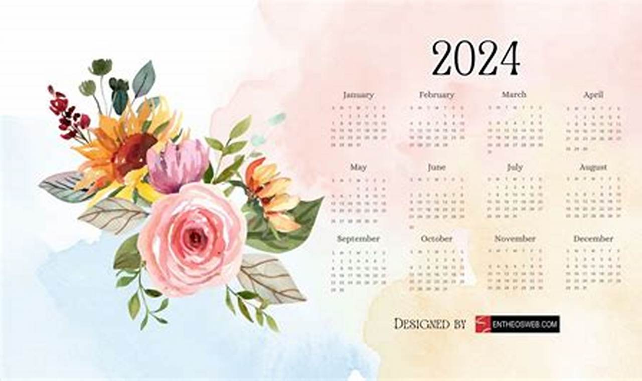 August Calendar 2024 Wallpaper