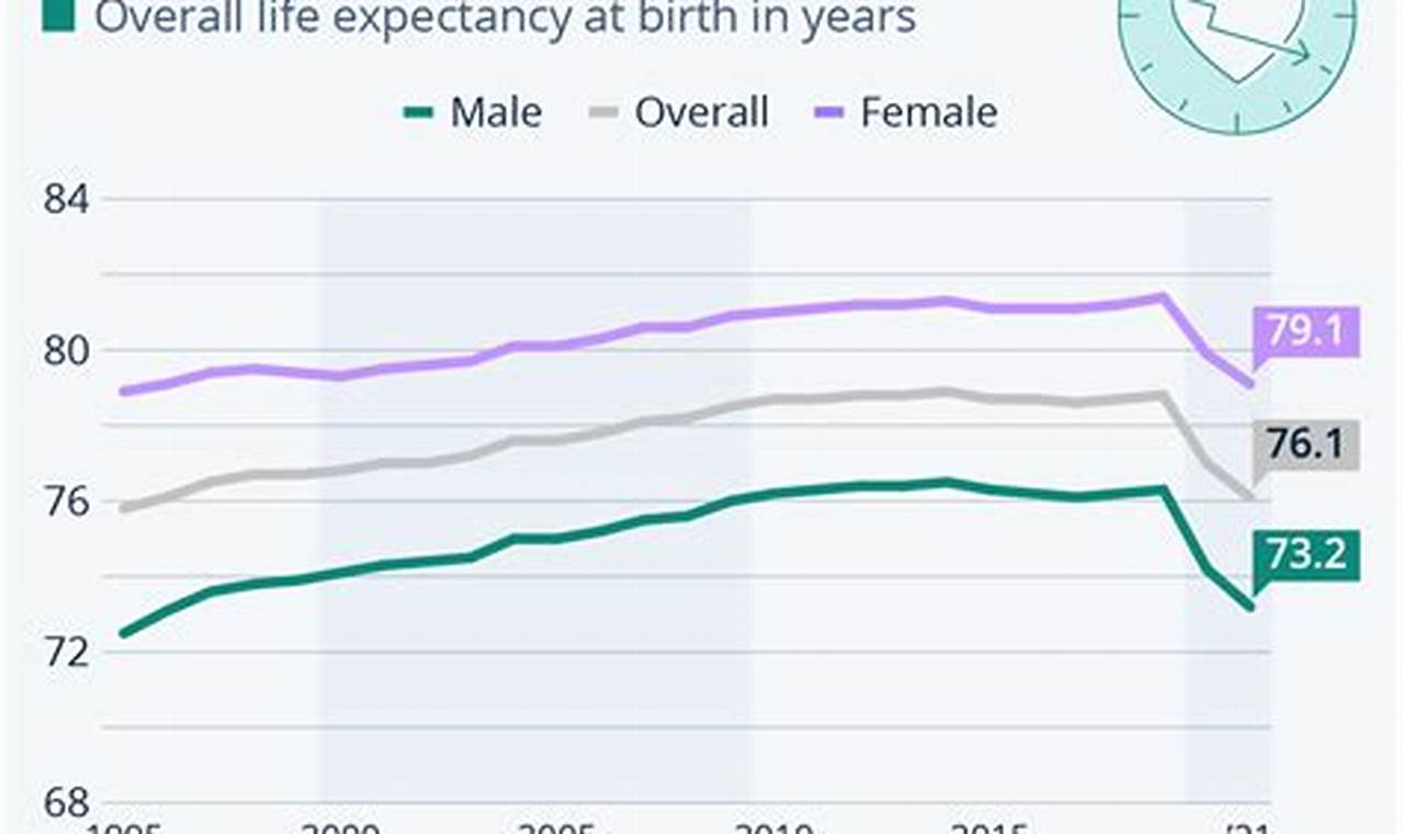 Average Life Expectancy United States 2024
