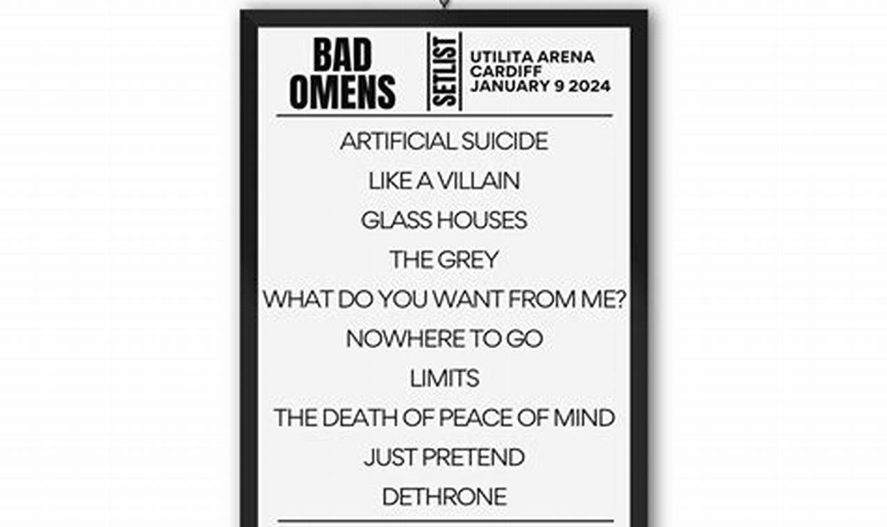 Bad Omens Setlist 2024