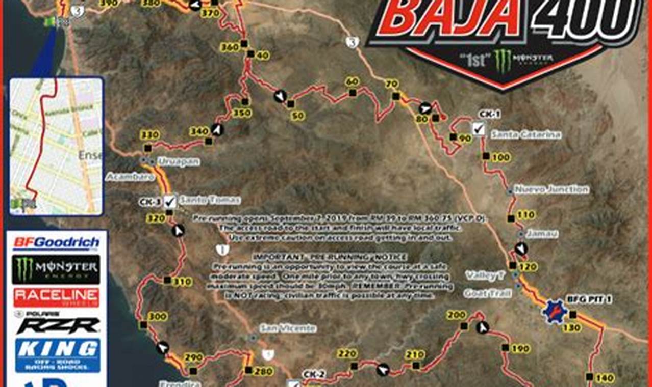 Baja 400 Map 2024