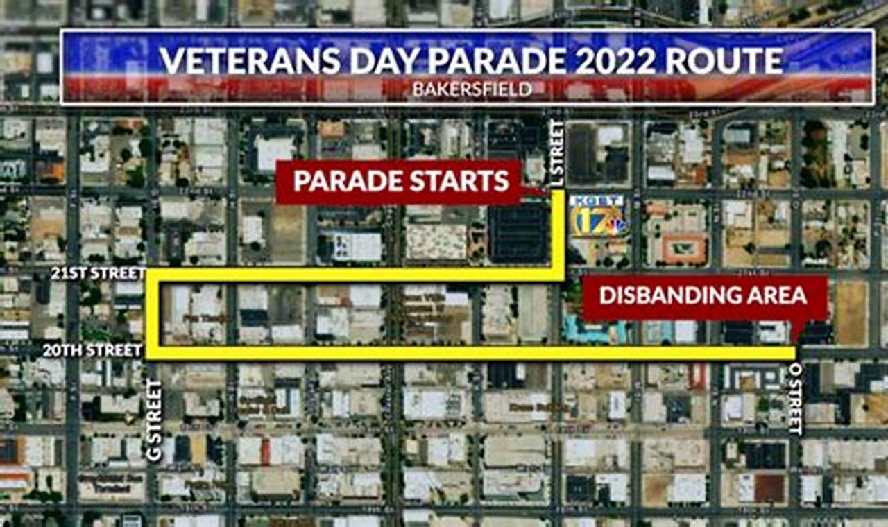 Bakersfield Veterans Day Parade 2024 Route