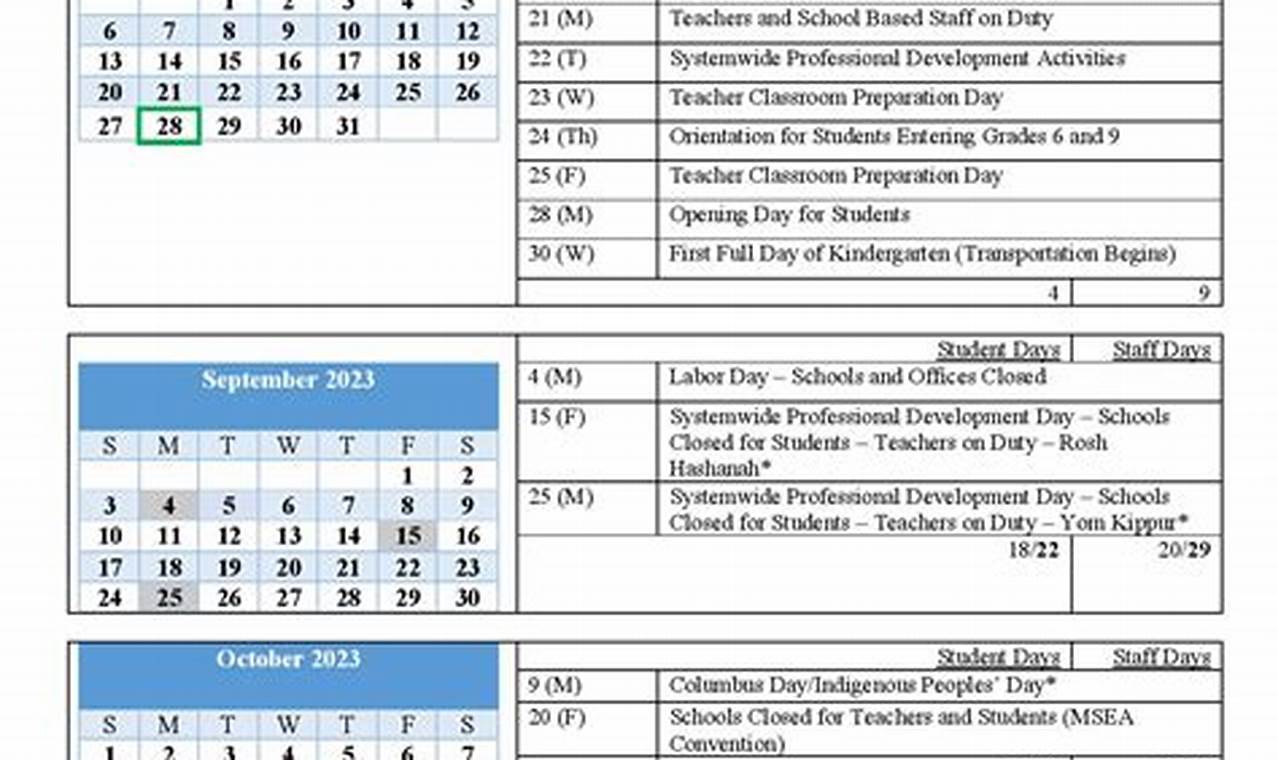 Baltimore County School Calendar 2024-25024 25