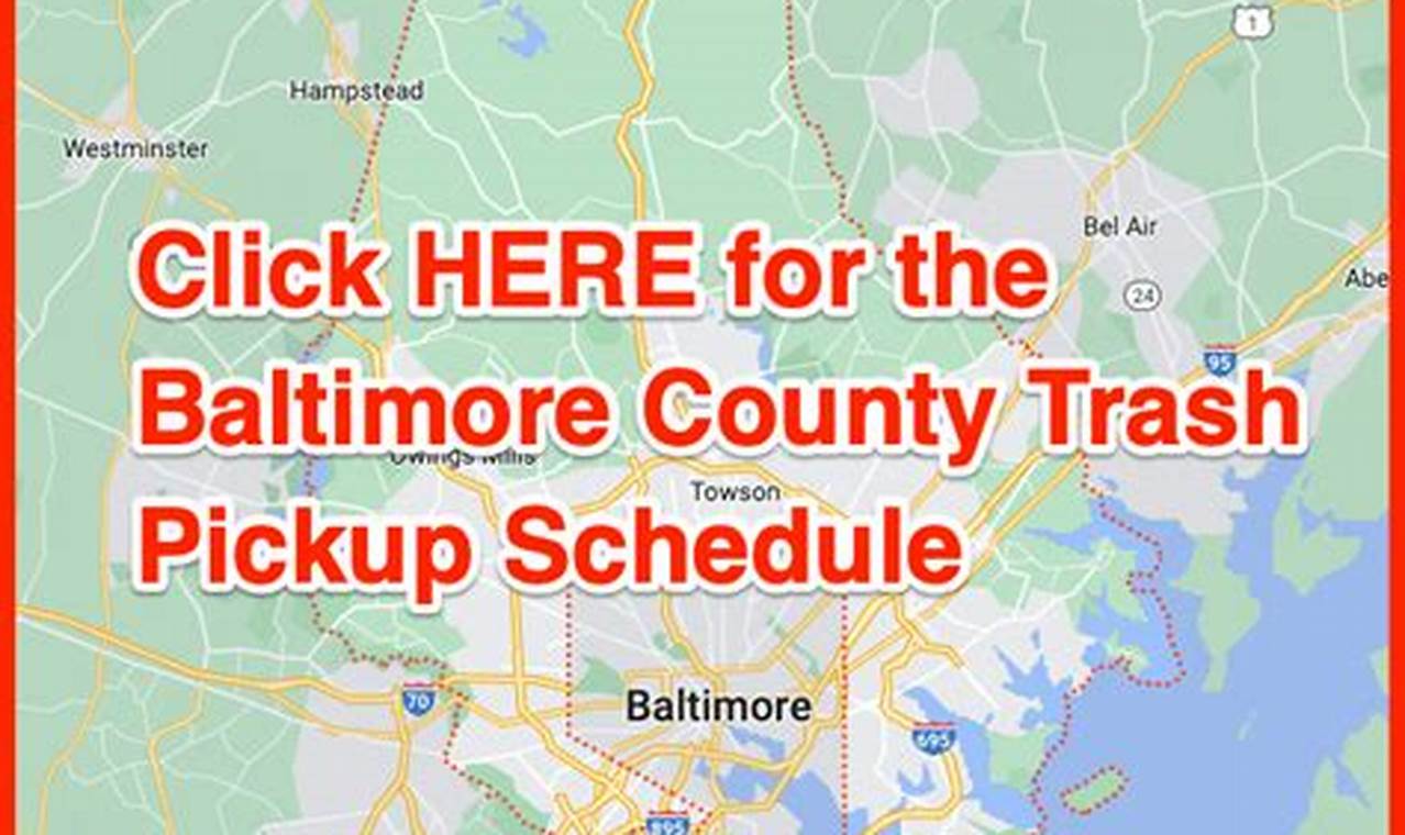 Baltimore County Trash Calendar