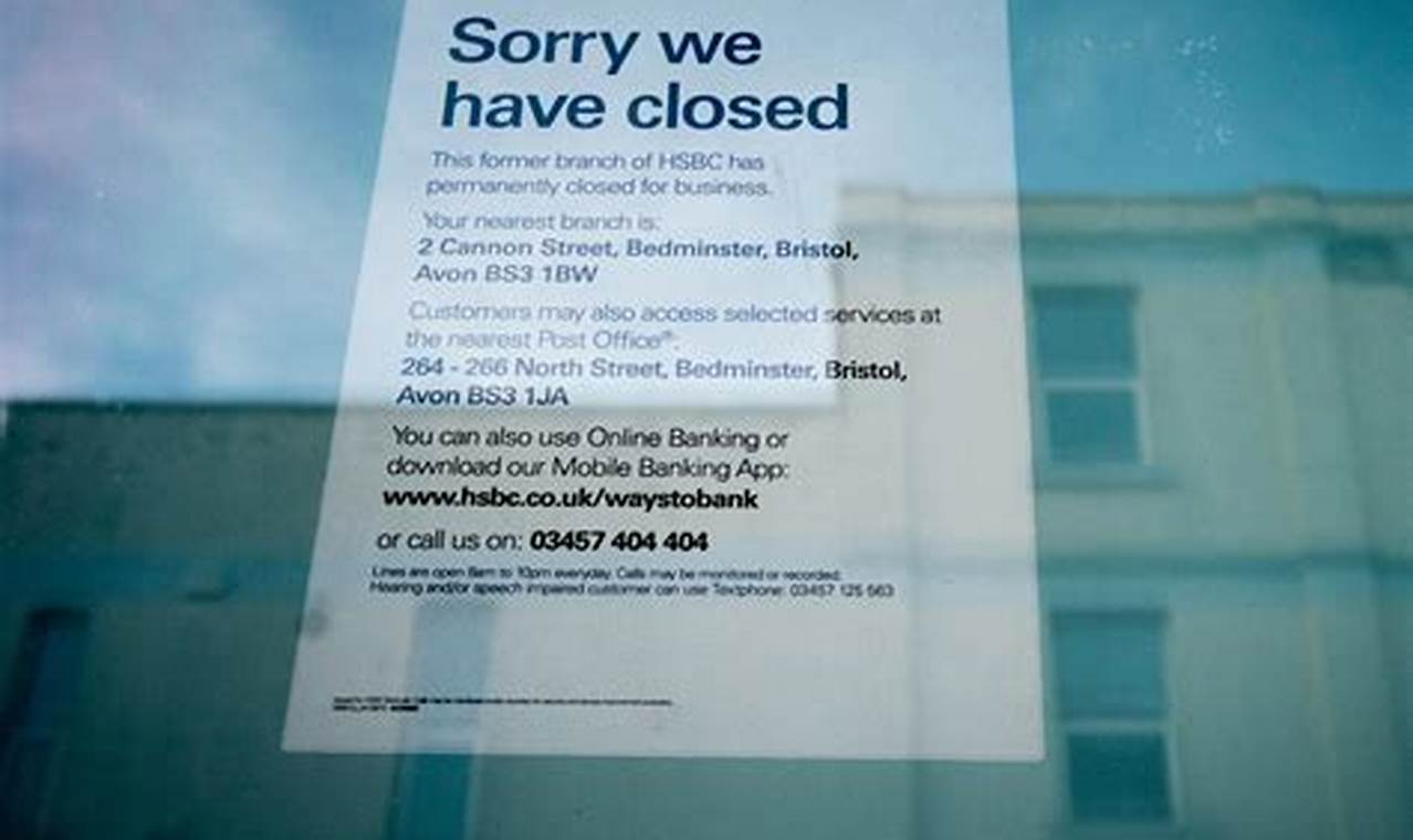 Banks Closing Down 2024