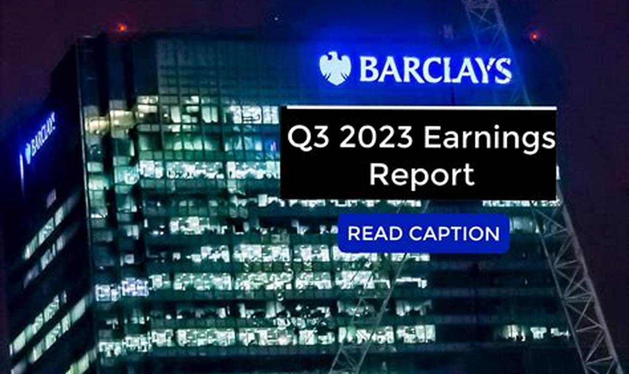 Barclays Q3 Results 2024