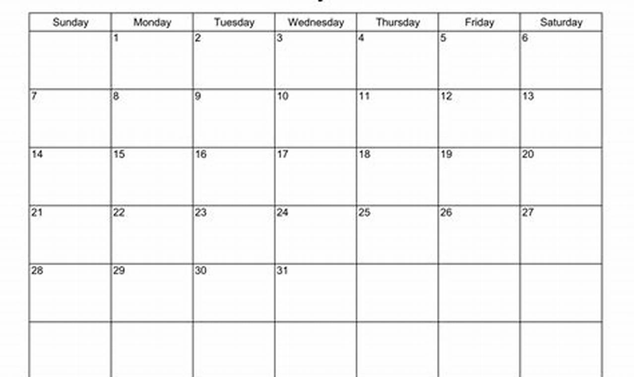 Basic Printable Calendar 2024