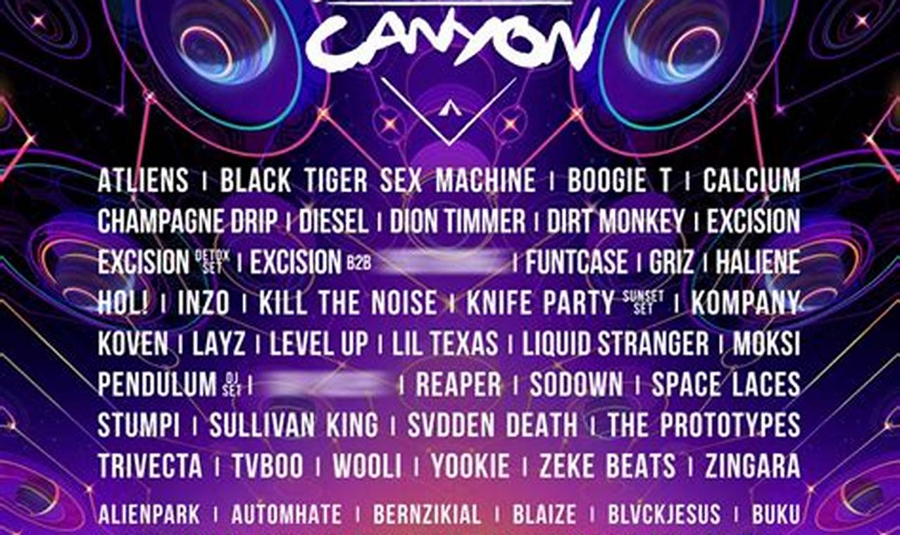 Bass Canyon Dates 2024