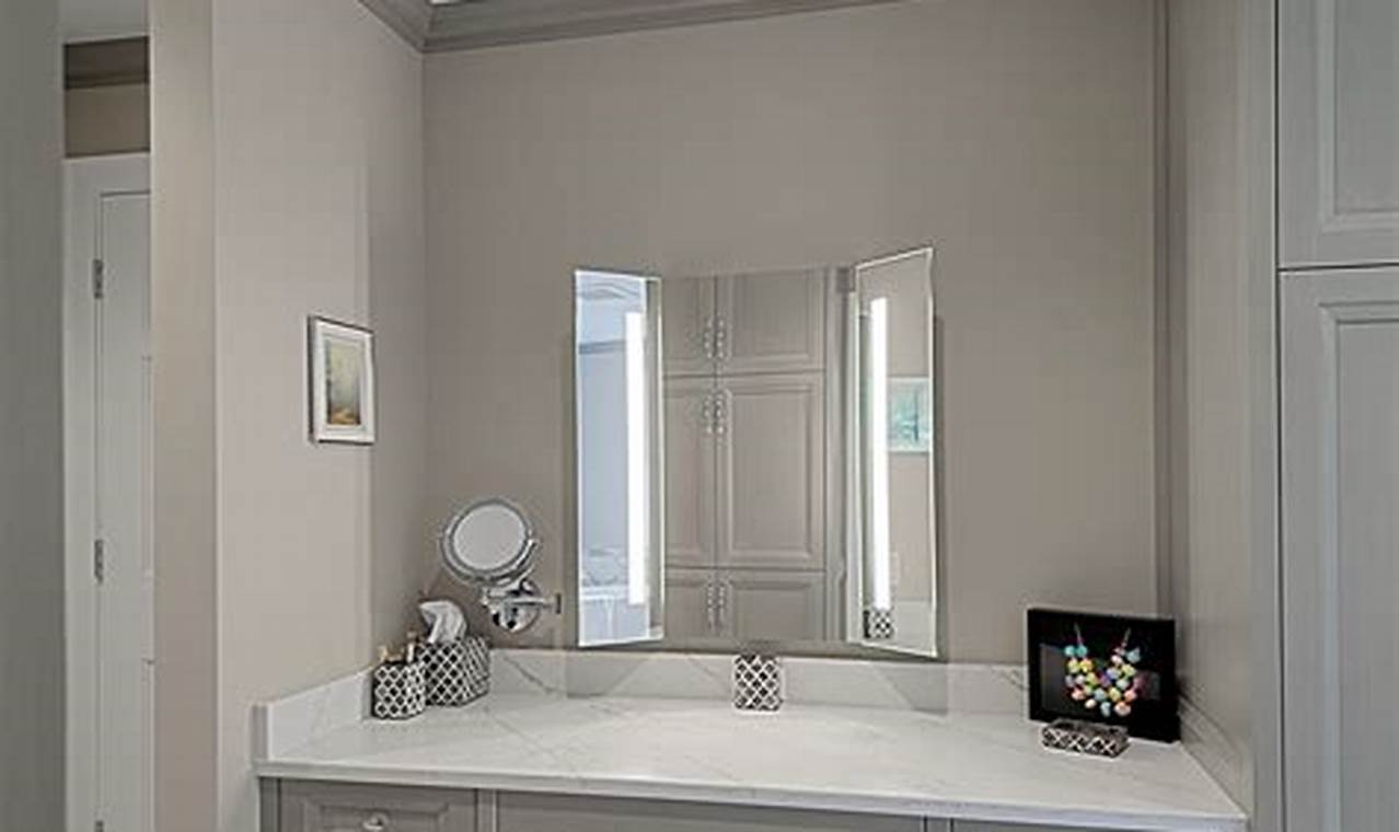 Bathroom Vanities With Makeup Area